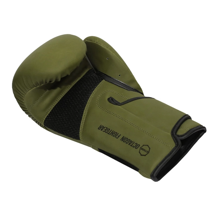 Rękawice bokserskie Octagon Matt khaki zielone