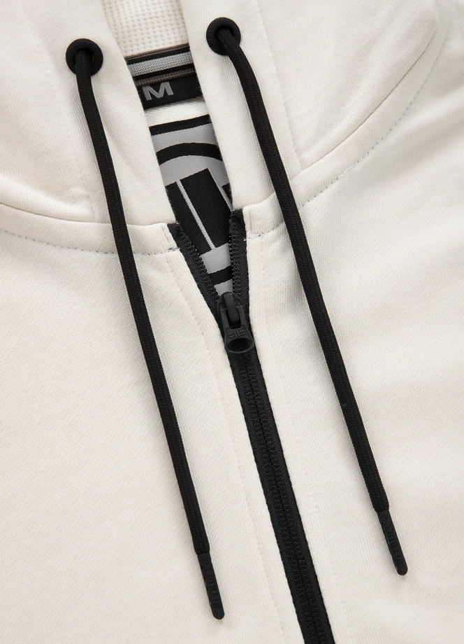 Bluza z kapturem Pitbull Pit Bull Small Logo Zip Terry hooded bezowa