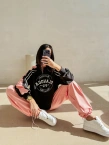Bluza damska Olavoga Delora czarno/różowa