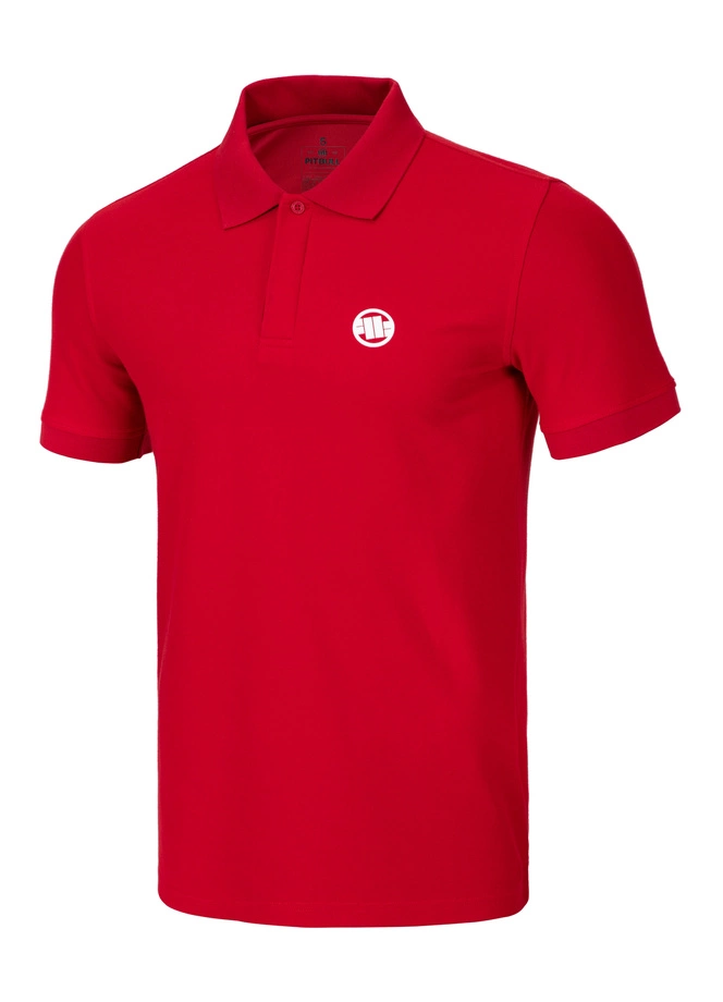 Koszulka męska Polo Pitbull Pique Rockey czerwona