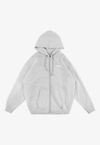 Bluza męska rozpinana z kapturem Prosto Logo szara