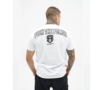 Koszulka męska t-shirt Street Autonomy Logo Fuck biała