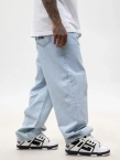 Spodnie męskie Jeans Super Baggy Jigga Wear New Outline Bleached niebieskie