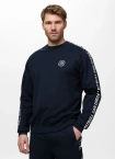 Bluza męska bez kaptura Pit Bull Tape Parker granatowa