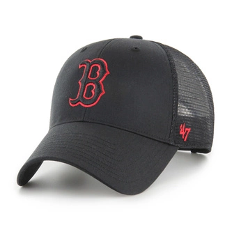 Czapka z daszkiem 47 Brand Boston Red Sox Black Branson Mesh czarna