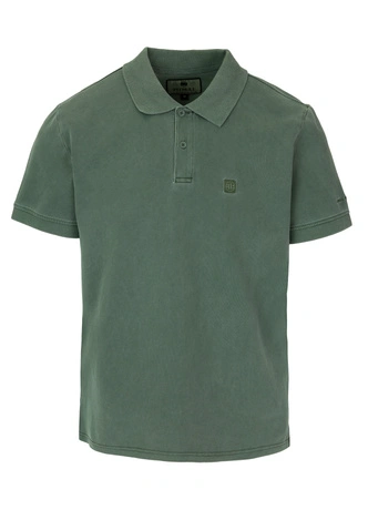 Koszulka męska Polo Pitbull Pique Small Logo Washed zielona