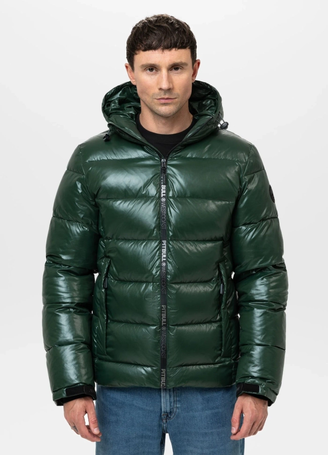 Kurtka zimowa męska Pit Bull Pepperwood butelkowa zieleń