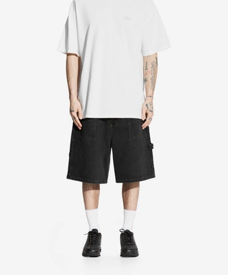 Spodenki męskie jeansowe Prosto Zaxx Baggy czarne