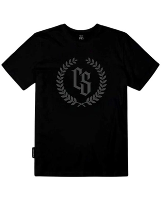 Koszulka męska T-shirt Ciemna Strefa Laur czarna/szara