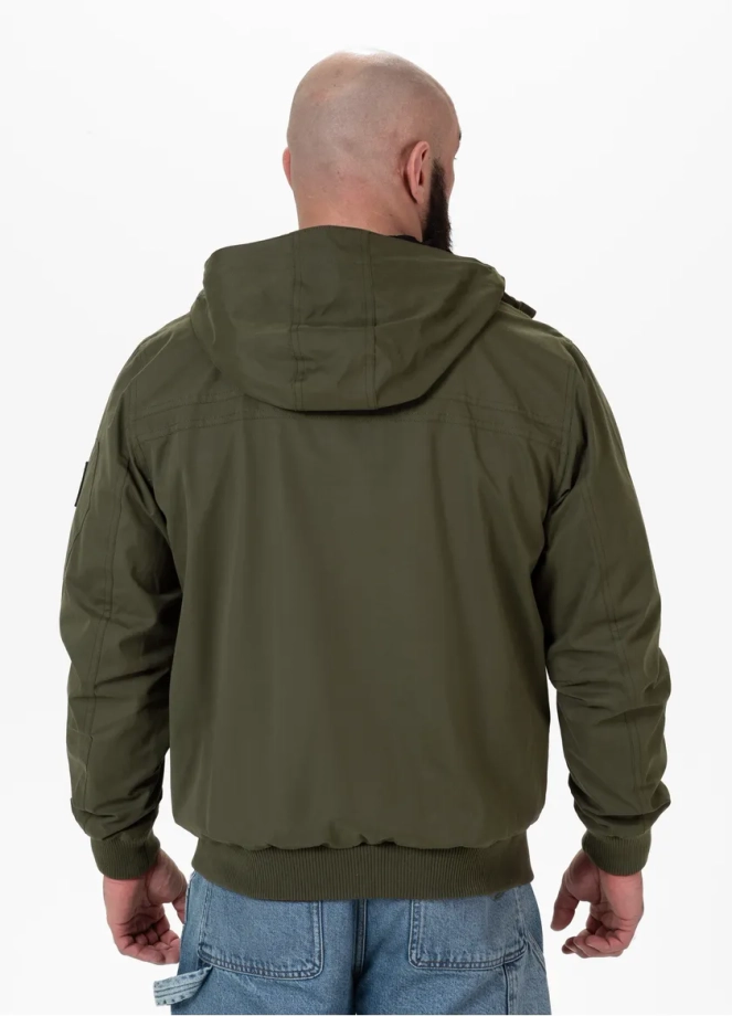 Kurtka przejściowa wiosenna męska Pit Bull Longwood 25 zielona