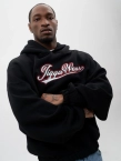 Bluza męska z kapturem oversize Jigga Wear Written Logo czarna