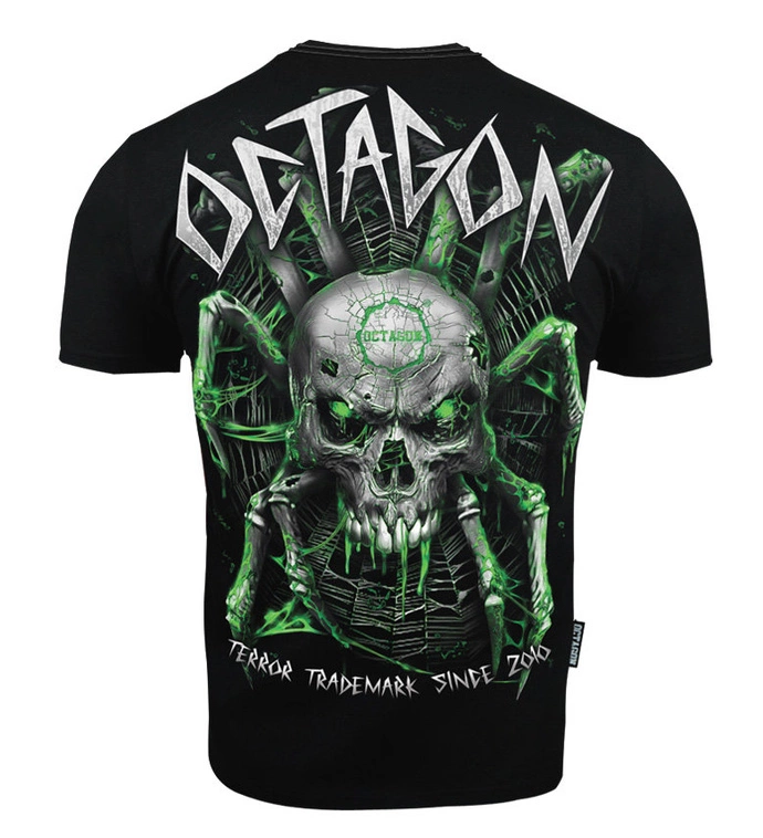 Koszulka T-shirt męski Octagon Spiderskull czarna