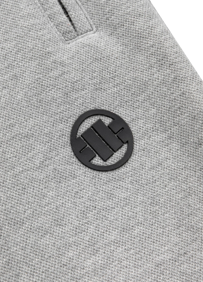 Spodnie męskie dresowe Pit Bull Small Logo Pit Bull Premium Pique szare