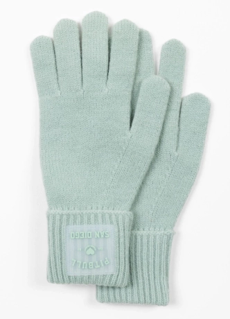 Rękawiczki damskie Pitbull Love PB miętowe zielone
