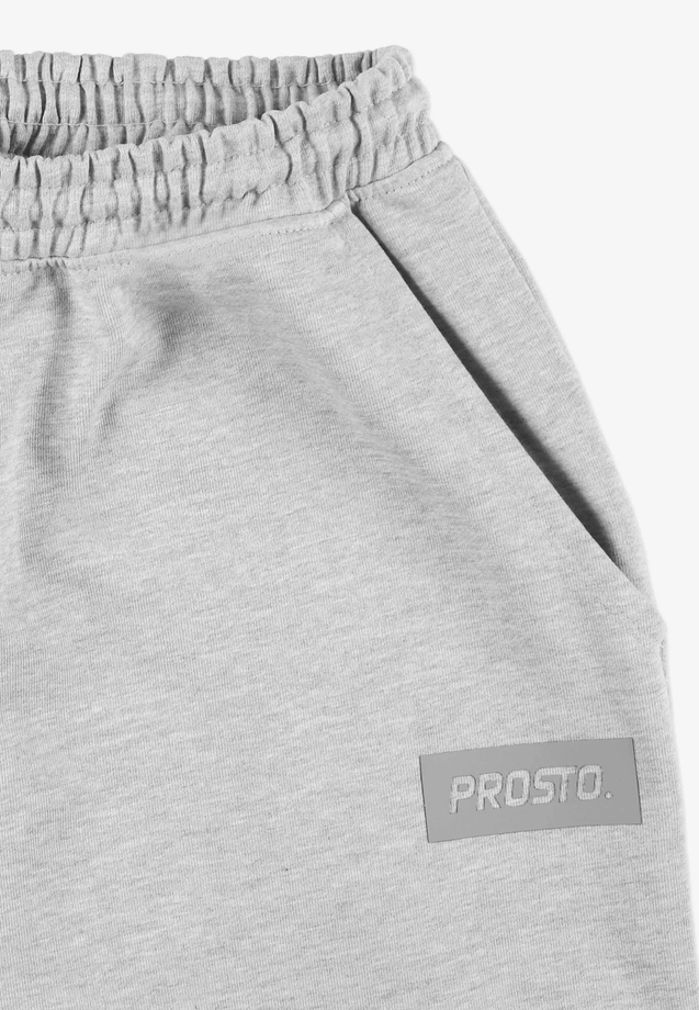 Spodnie dresowe męskie Baggy Prosto Box szare