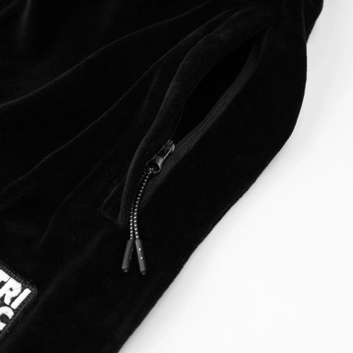 Spodnie dresowe męskie Patriotic Cls Mini App Welur czarne