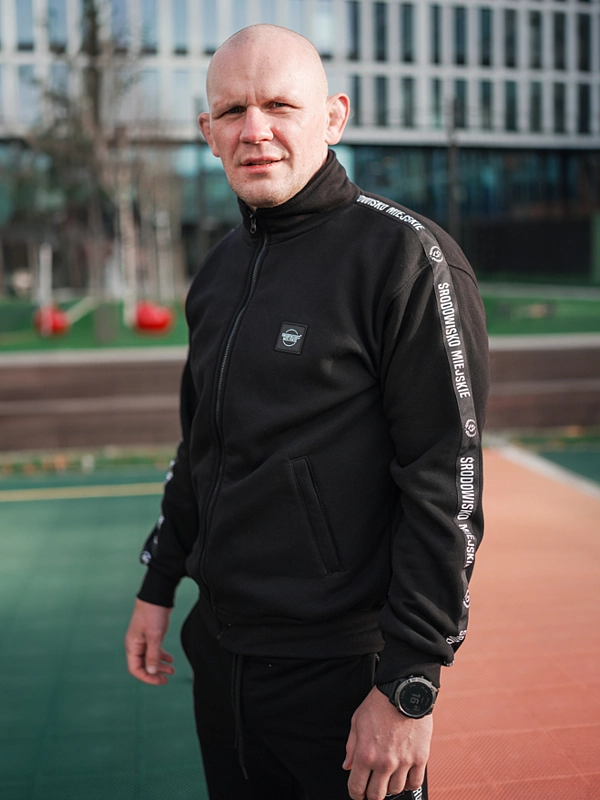 Bluza męska bez kaptura Środowisko Miejskie CLS Mini czarna