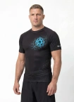 Koszulka męska rashguard Pitbull Ray czarna/niebieska
