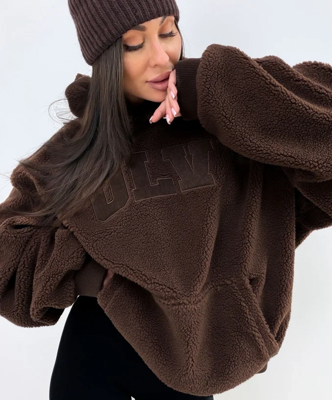 Bluza unisex Olavoga OROFIOU brązowa