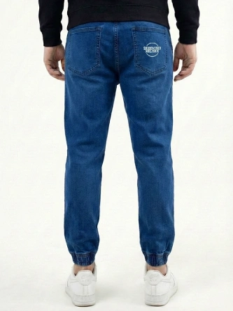 Spodnie męskie jogger jeans Środowisko Miejskie Classic niebieskie