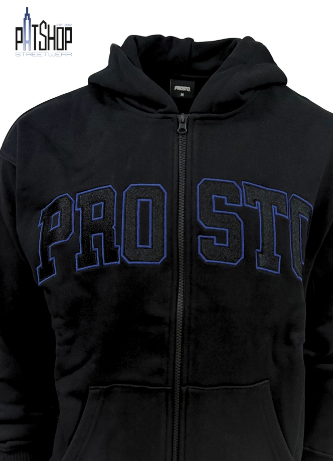 Bluza męska rozpinana z kapturem Prosto Axel czarna