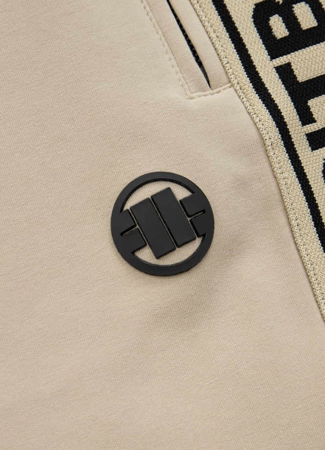 Spodnie dresowe męskie Pitbull French Terry Byron beżowe