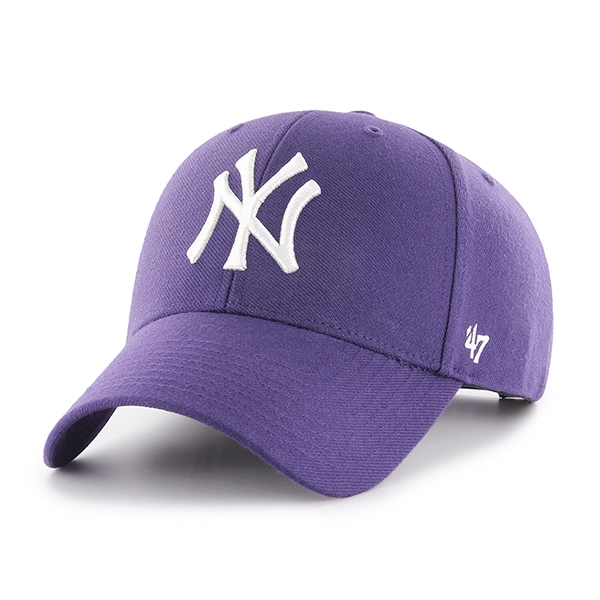 Czapka z daszkiem 47 Brand MLB New York Yankees fioletowa