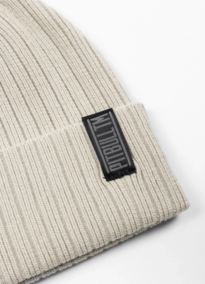 Czapka zimowa Pitbull Beanie Silvas Pitbull TM kremowa