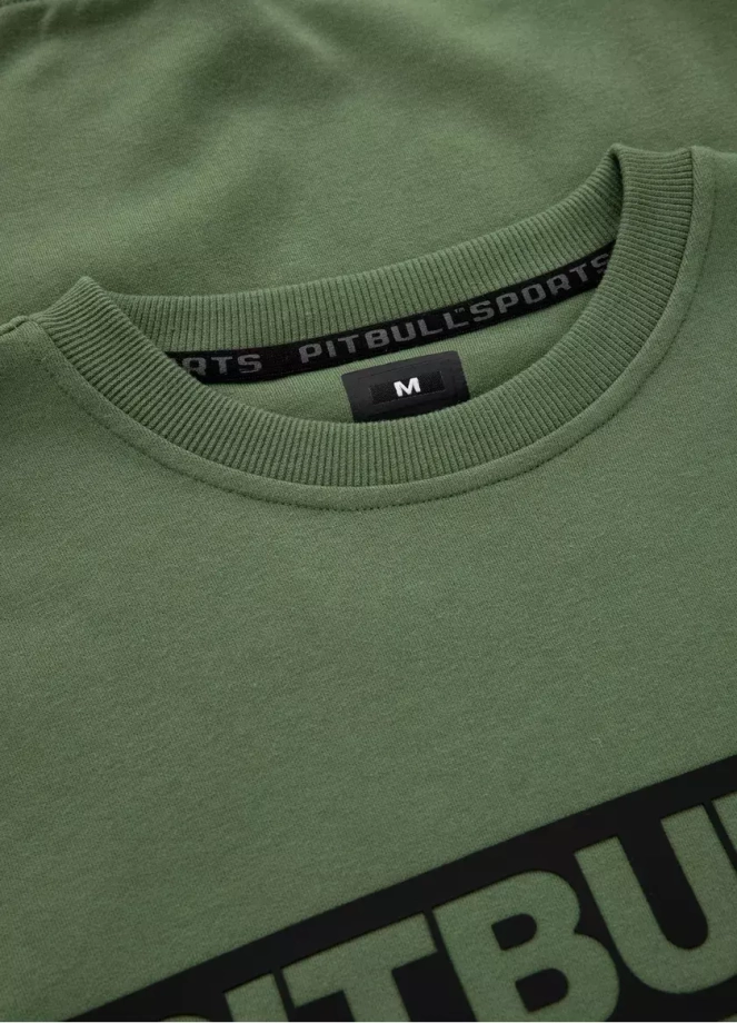 Bluza męska Pitbull Beyer Pit Bull crewneck zielona