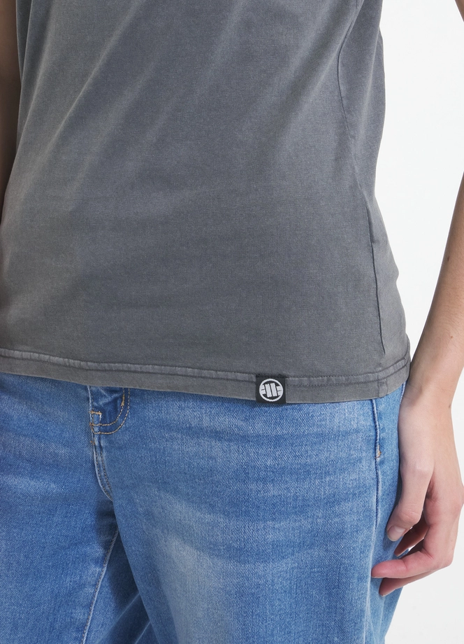 Koszulka damska T-shirt Pit Bull Santa Muerte 25 szara