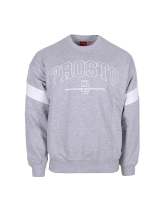 Bluza męska Prosto Klasyk Unigo crewneck szara