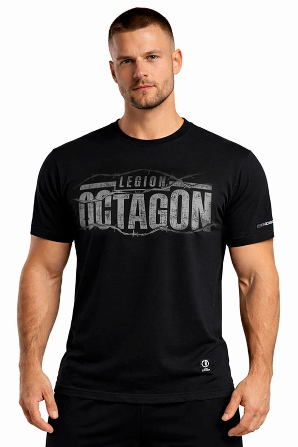 Koszulka męska T-shirt Octagon Welcome To My World czarna