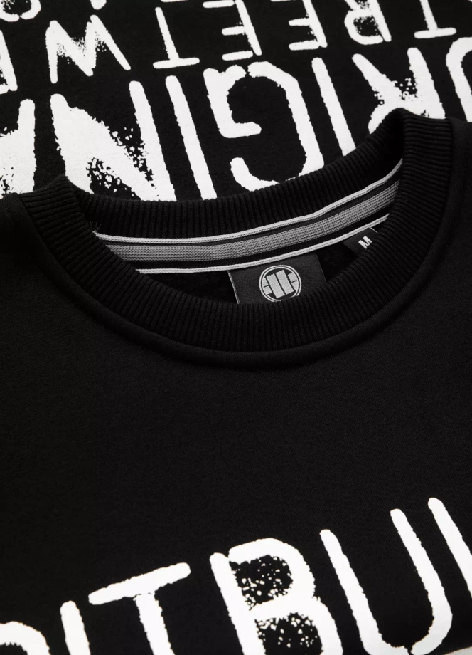 Bluza męska bez kaptura Pitbull Pit Bull Orgin czarna