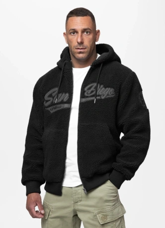Bluza męska rozpinana z kapturem Pit Bull Galaxy czarna