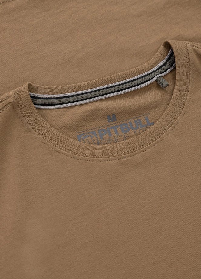 Koszulka męska T-Shirt Pitbull Small Logo brązowa