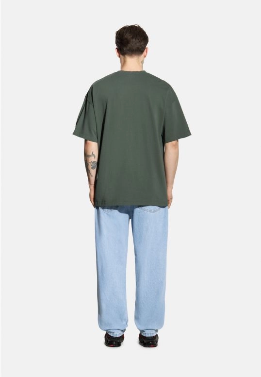 Koszulka męska t-shirt oversize Prosto Box 2.0 zielona