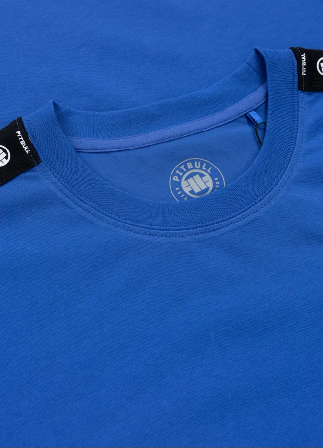 Koszulka męska T-Shirt Pit Bull Pitbull Tape Nugget niebieska