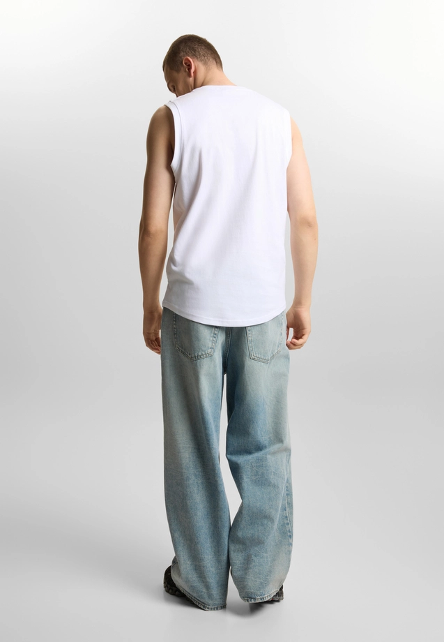 Koszulka męska Tank Top Prosto Logotype biała