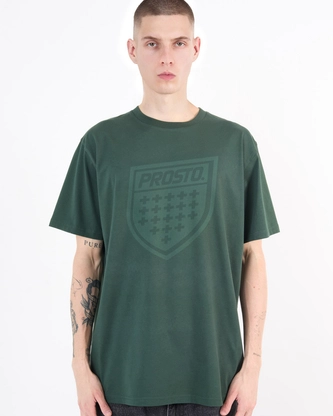 Koszulka męska t-shirt Prosto Shield zielona