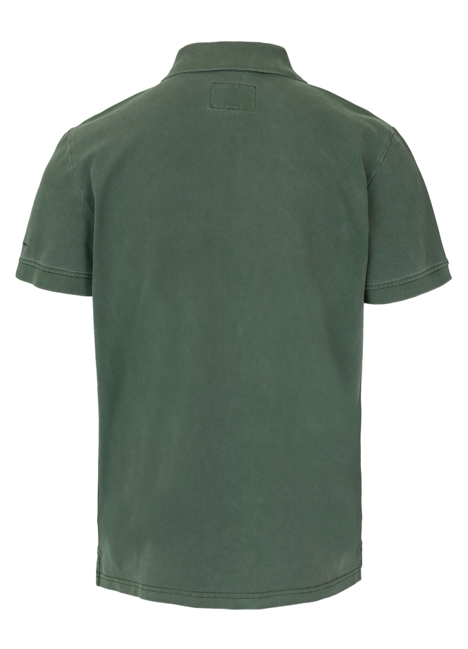 Koszulka męska Polo Pitbull Pique Small Logo Washed zielona