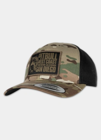 Czapka z daszkiem Snapback Trucker Pit Bull Pitbull Blood Dog camo