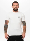 Koszulka męska T-Shirt Pit Bull Pitbull San Diego CA Small Logo Slim Fit biała