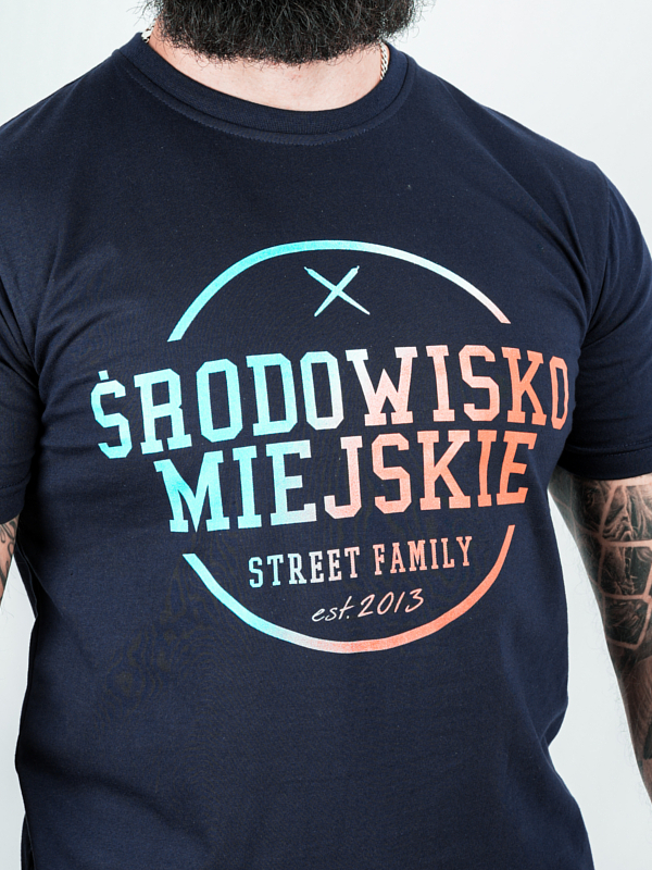 Koszulka męska t-shirt Środowisko Miejskie Theme 2.0 granatowa
