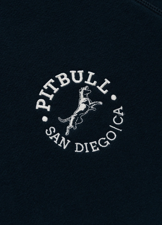 Bluza męska z kapturem Pit Bull San Diego CA ciemno granatowa