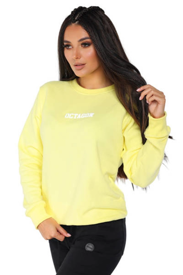 Bluza damska Octagon Logo crewneck yellow