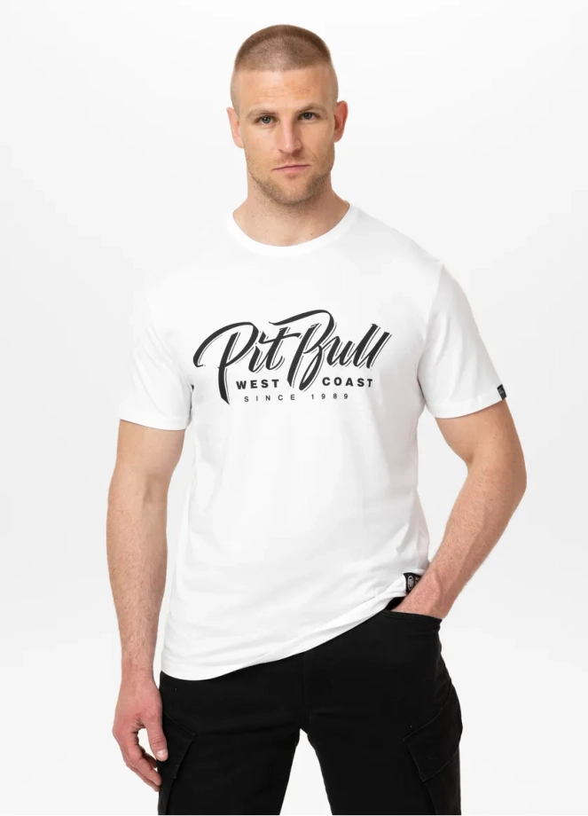 Koszulka męska T-Shirt Pit Bull Pitbull El Jeffe biała