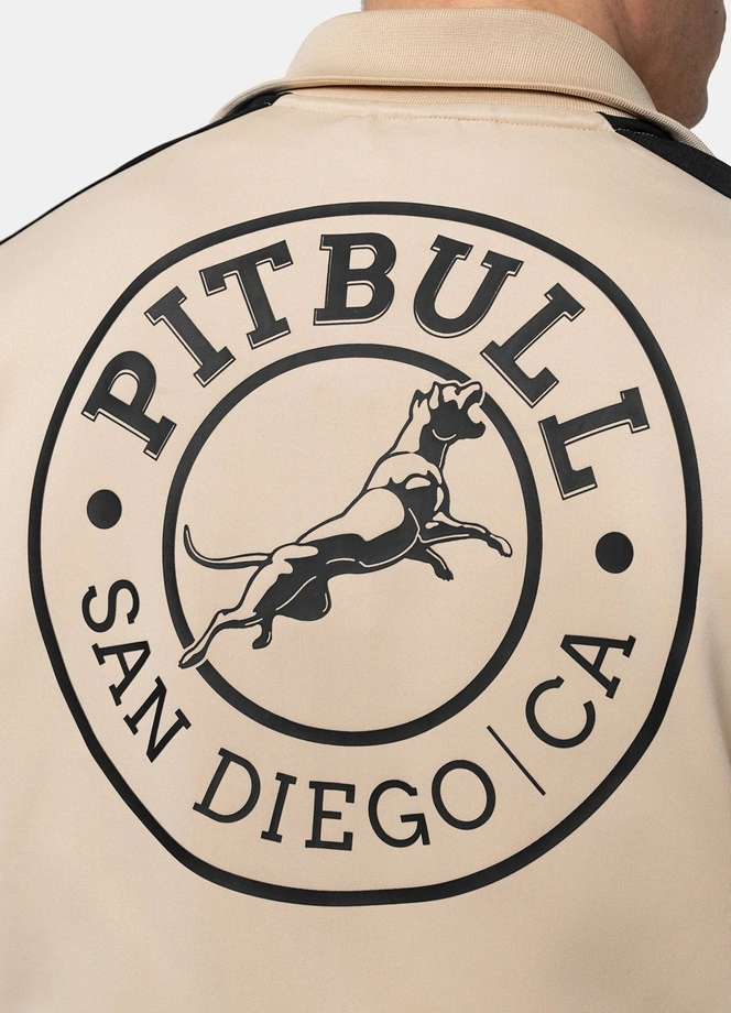 Bluza męska rozpinana Pit Bull San Diego CA jasno beżowa
