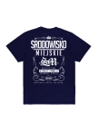 Koszulka męska t-shirt Środowisko Miejskie Theme granatowo/biała