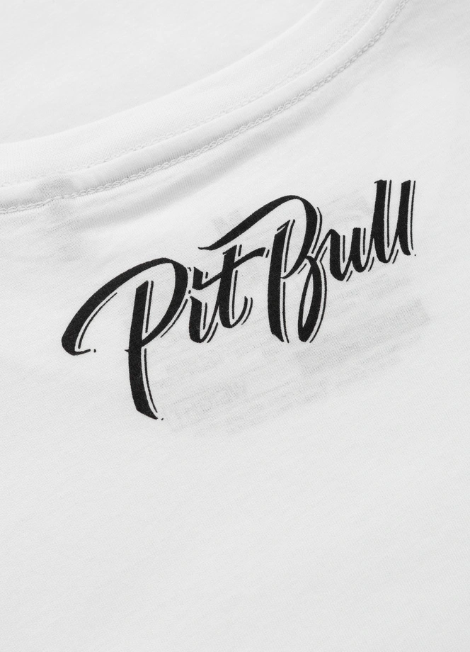 Koszulka męska T-Shirt Pit Bull Pitbull El Jeffe biała