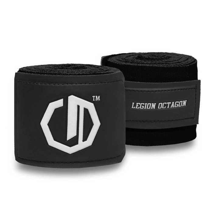 Owijki/Bandaże bokserskie Legion Octagon Supreme 5m biało/czarne